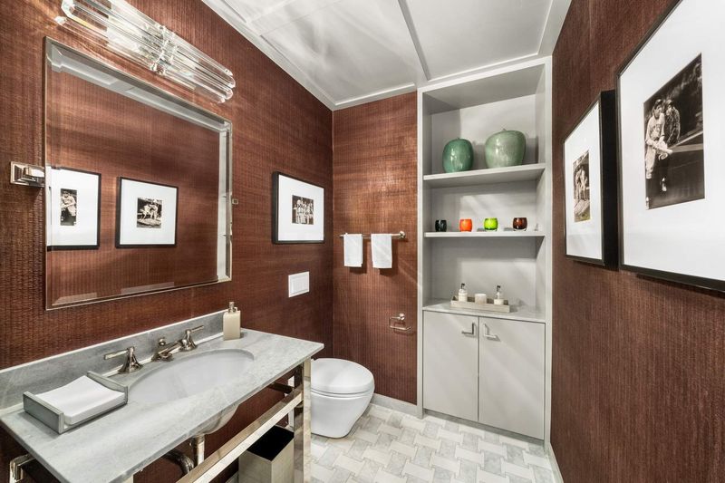 Powder room at 1100 Park Avenue 6B, Carnegie Hill — photo 10 of 10