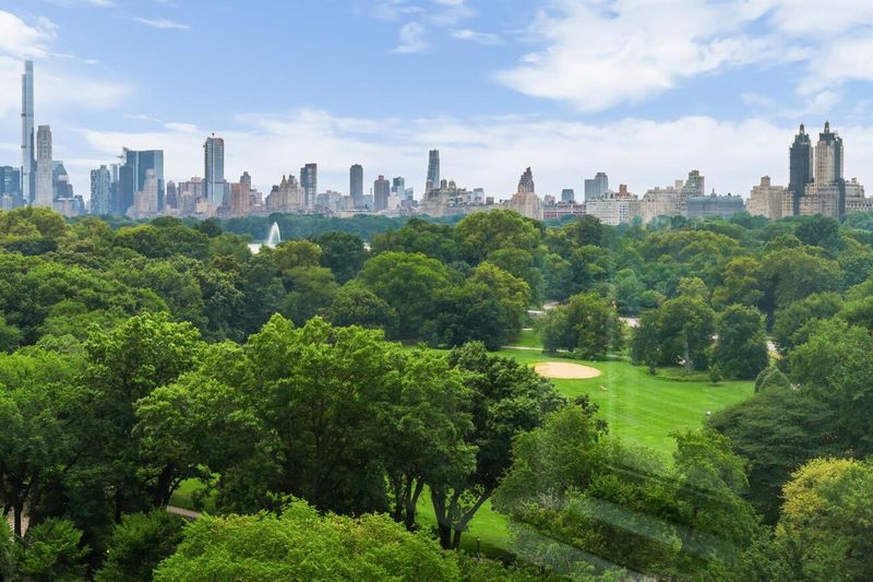Central Park and Midtown skyline from the residence at 1200 Fifth Avenue 15A, Carnegie Hill