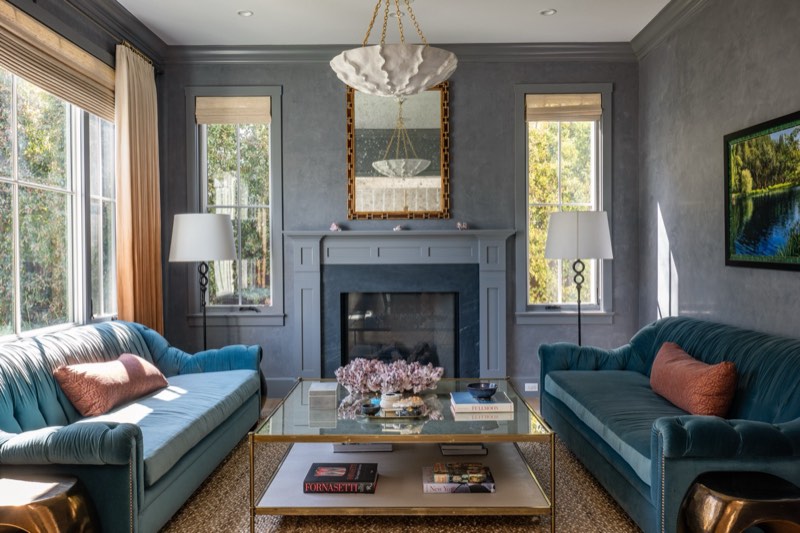 sitting room fireplace at 1367 Beckwith Avenue