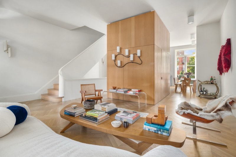 living toward dining and garden windows