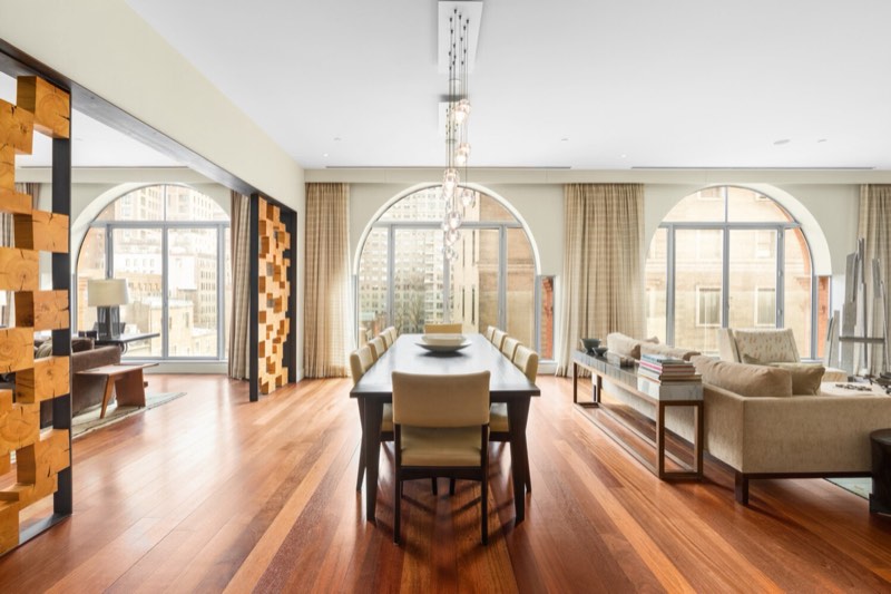 great room under arched windows at 173 MacDougal Street 5WE