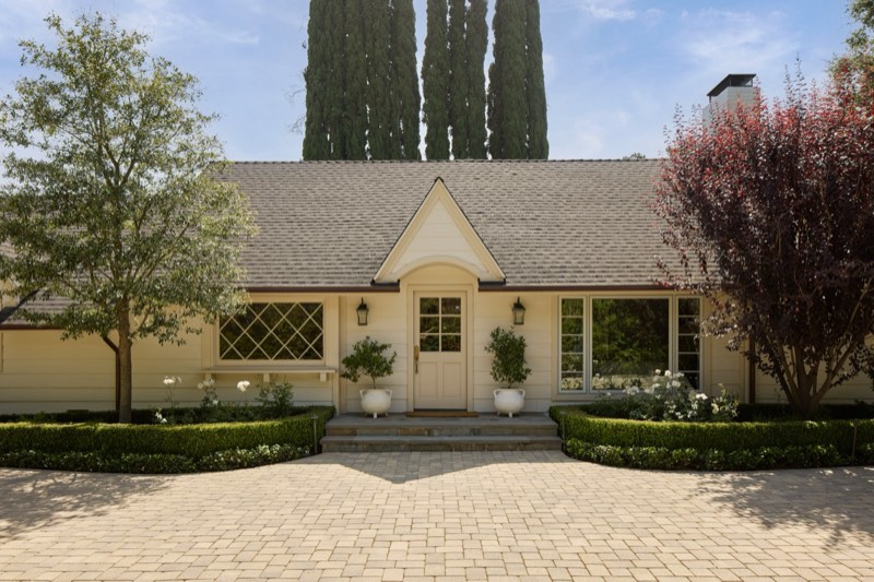 front elevation and gable entry