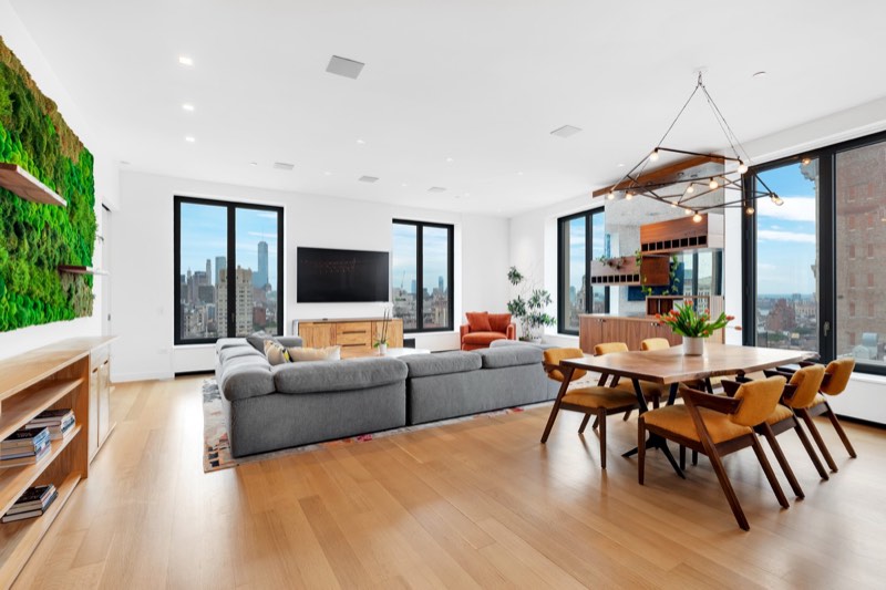 living space at 21 East 12th Street 19B