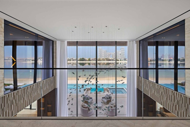 double-height living at the 25 Degrees Signature Villa