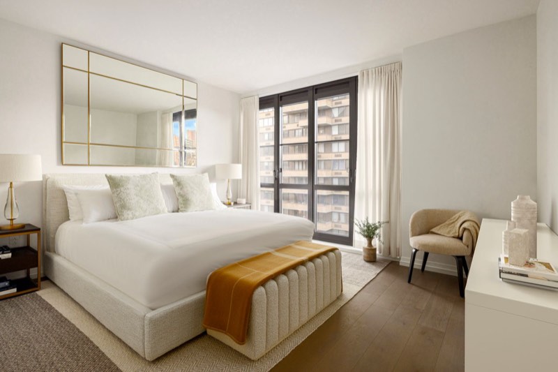 primary bedroom at 250 West 96th Street 15C