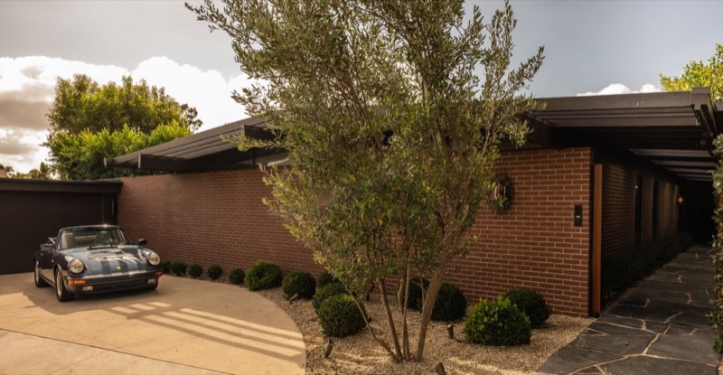 brick motor court / olive