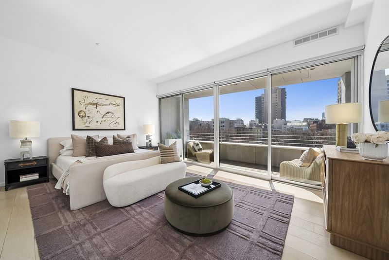 Bedroom with terrace access at 265 Wythe Avenue 4, Williamsburg — photo 7 of 10