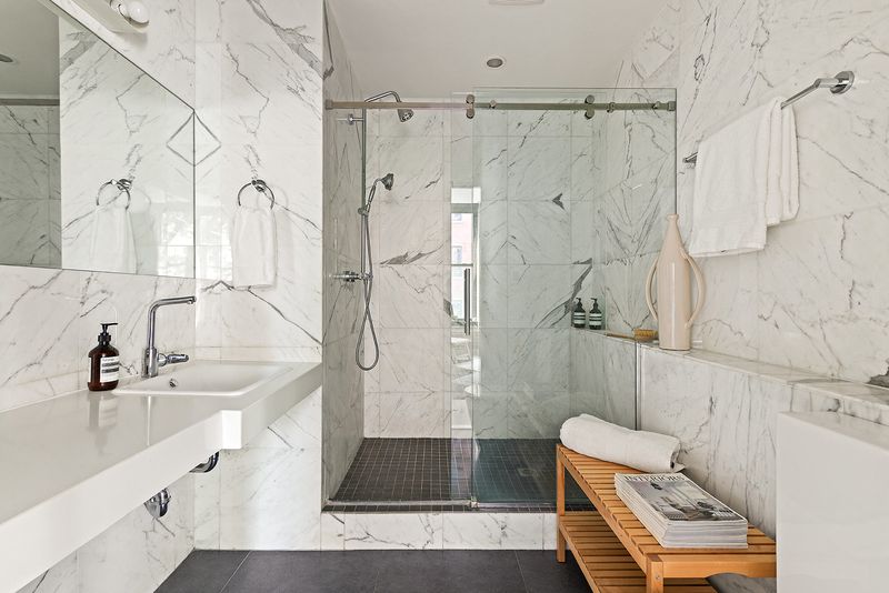 Marble bath at 33 Bleecker Street 3B, NoHo — photo 8 of 9