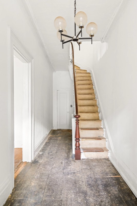 stair hall at 46 Willow Place