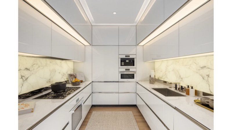 kitchen marble at 53 West 53rd Street 40C