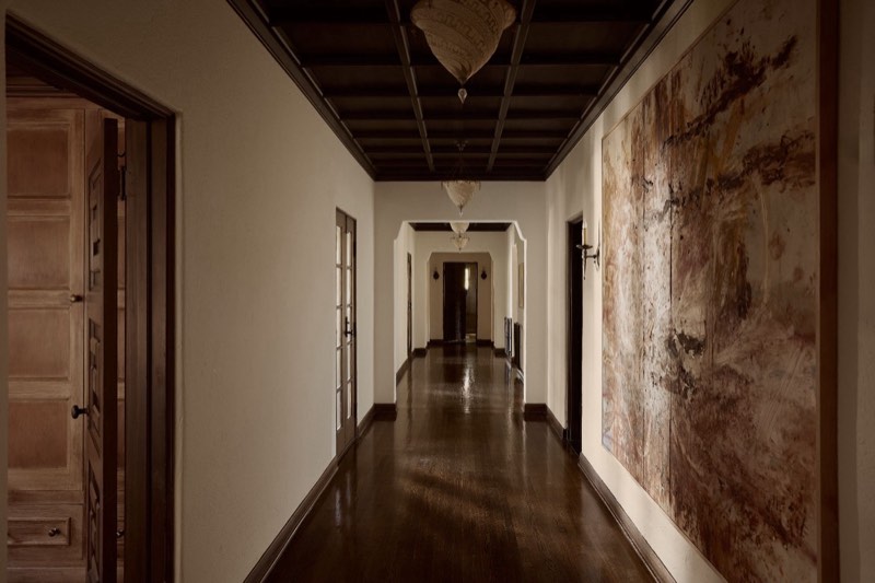 upstairs hall at 545 S Rimpau Boulevard