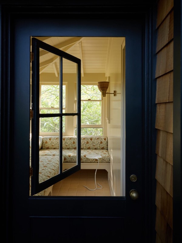 Dutch door cedar shake at 649 Palms Boulevard