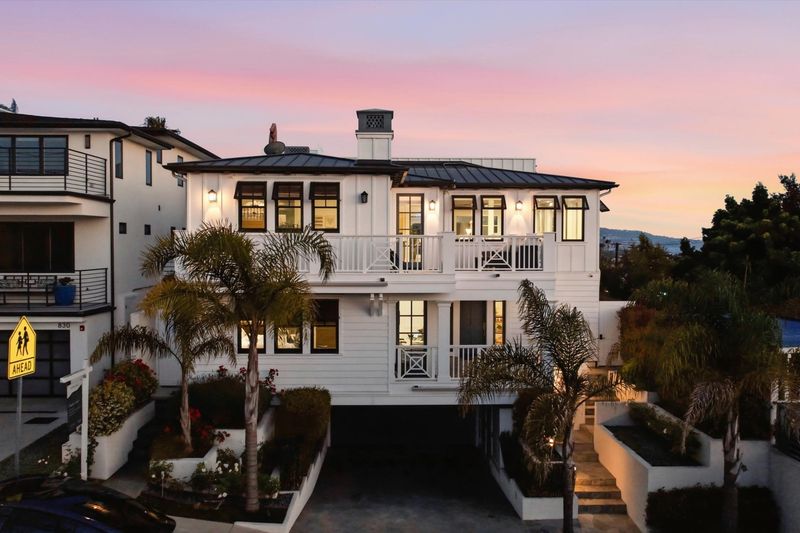 Exterior at dusk at 826 18th Street, Hermosa Beach — photo 5 of 8