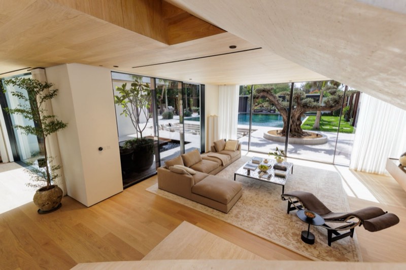 living volume at Villa Y3 Al Barari